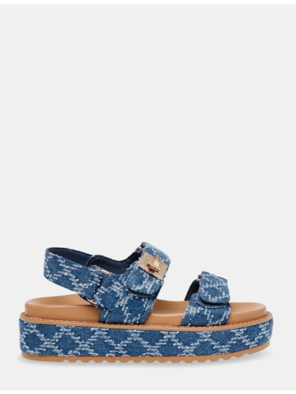 Steve Madden Big Mona Denim Platform Sandals